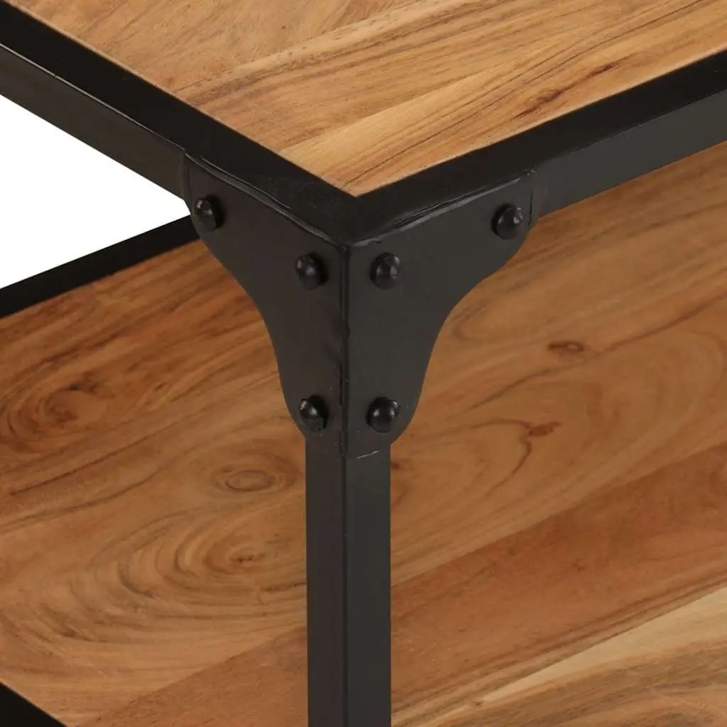Solid Acacia Wood Coffee Table 90x45x35cm Brown
