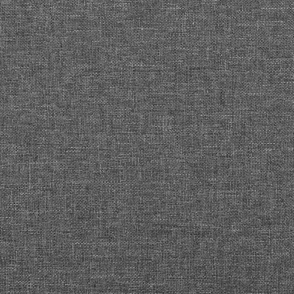 Double Bed Frame Fabric Grey 137x187 cm