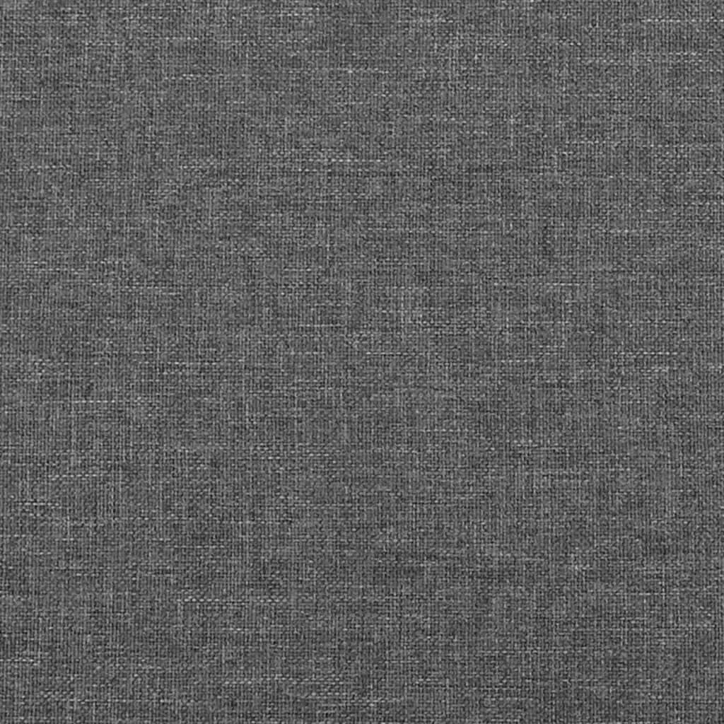 Grey Fabric Double Bed Frame with Adjustable Headboard