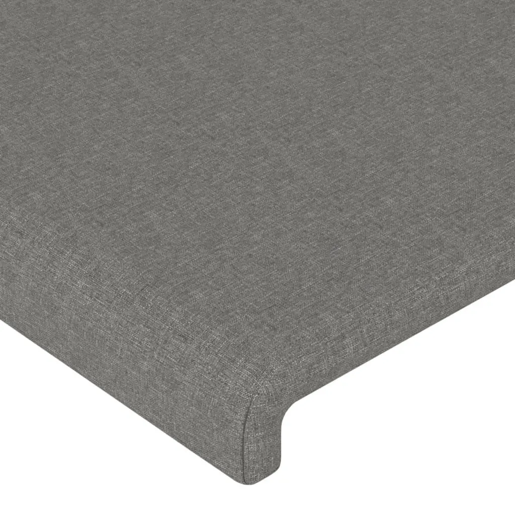 Grey Fabric Queen Bed Frame with Adjustable Headboard