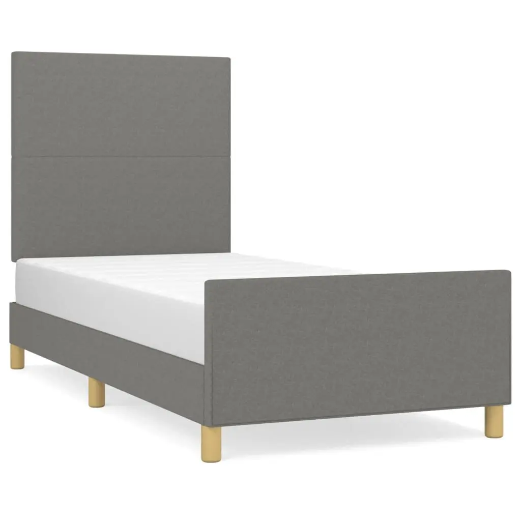 King Single Bed Frame with Adjustable Headboard