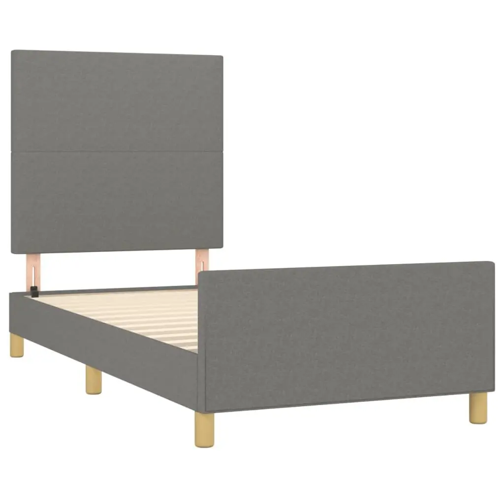 King Single Bed Frame with Adjustable Headboard