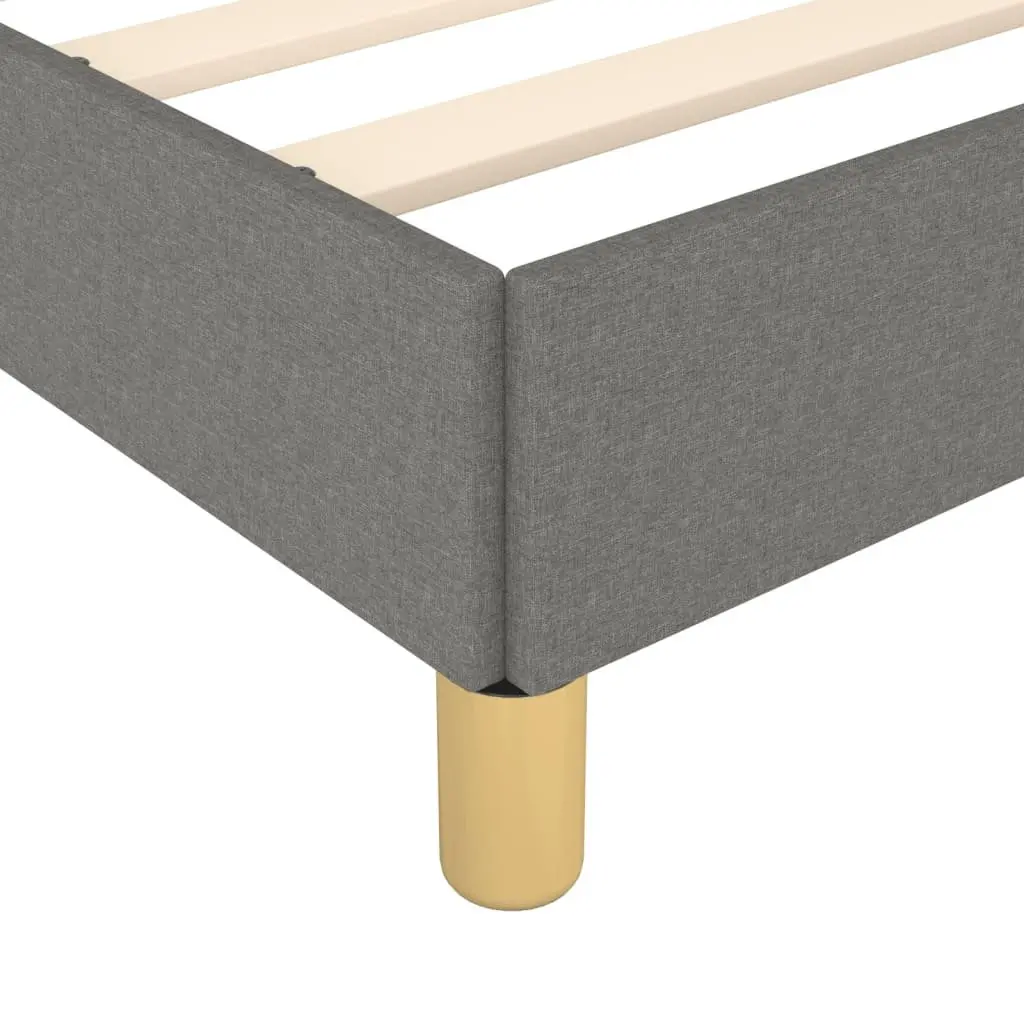 Grey Fabric King Single Bed Frame with Adjustable Headboard