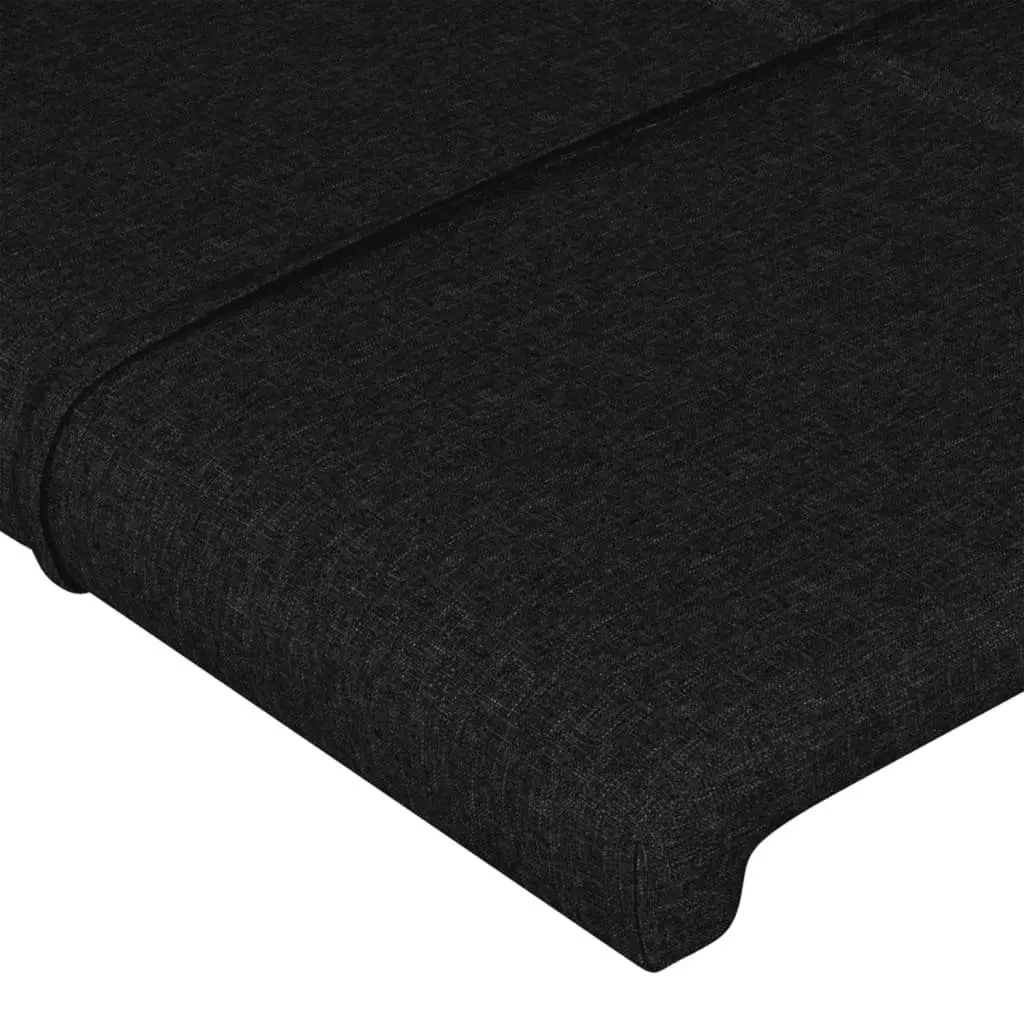 King Single Bed Frame with Adjustable Black Headboard
