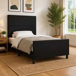 Durable King Single Bed Frame with Adjustable Headboard
