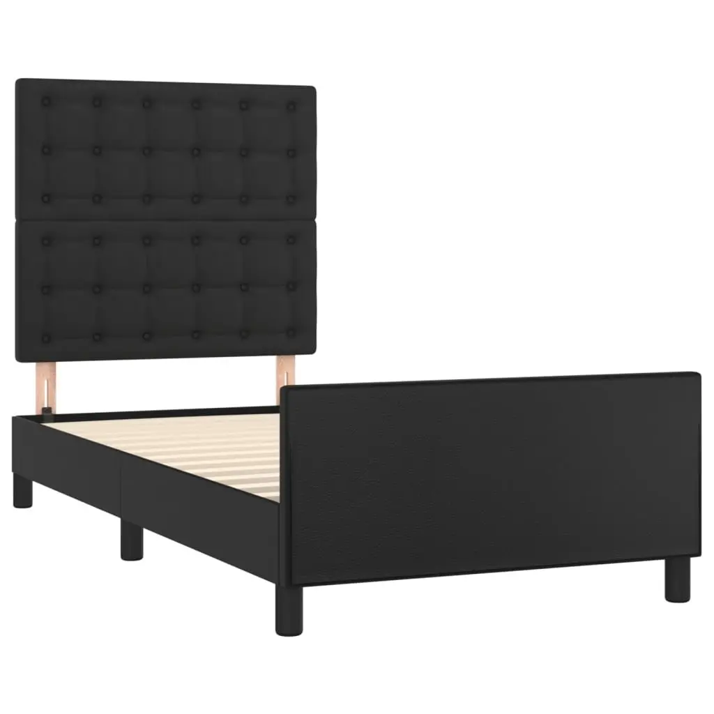 Black Velvet King Single Bed Frame with Adjustable Headboard
