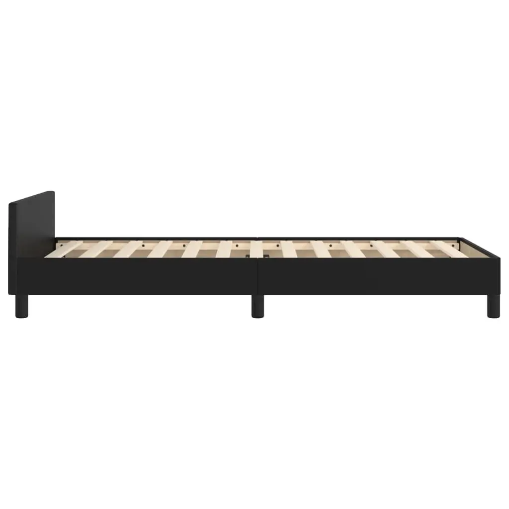 Black Velvet King Single Bed Frame with Adjustable Headboard