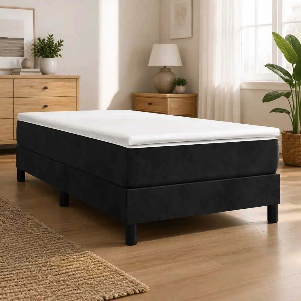 King Single Box Spring Bed with Durable Pocket Spring Mattress