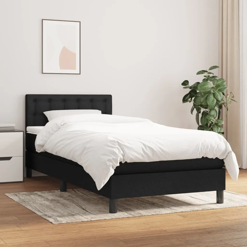 Box Spring Bed with Pocket Spring Mattress & Headboard