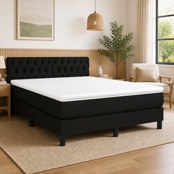 Queen Size Box Spring Bed with Durable Pocket Spring Mattress