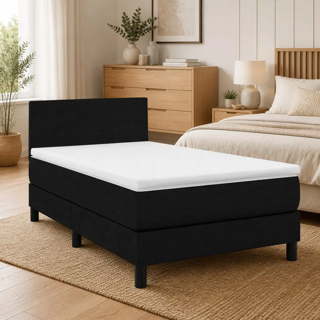 King Single Bed with Pocket Spring Mattress & LED Headboard
