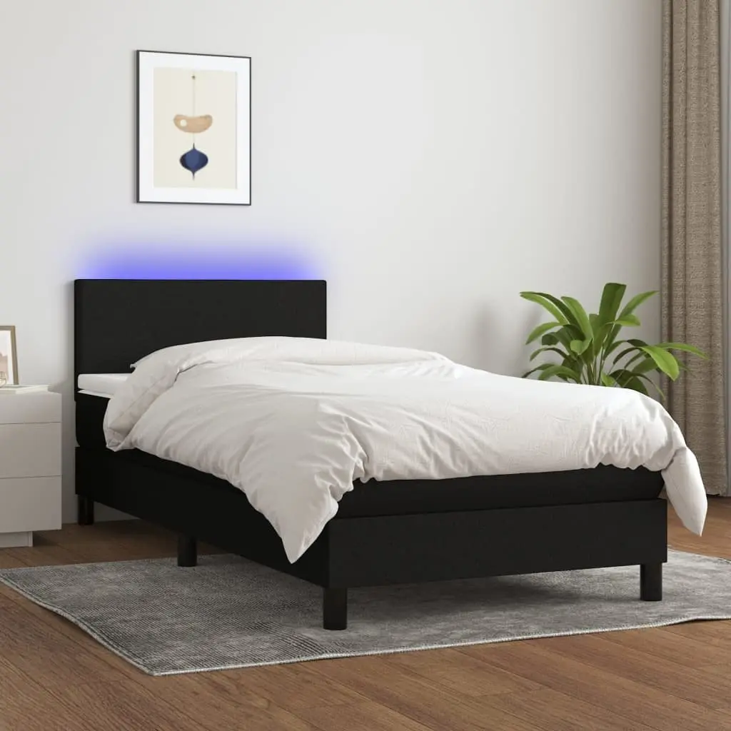 King Single Bed with Pocket Spring Mattress & LED Headboard