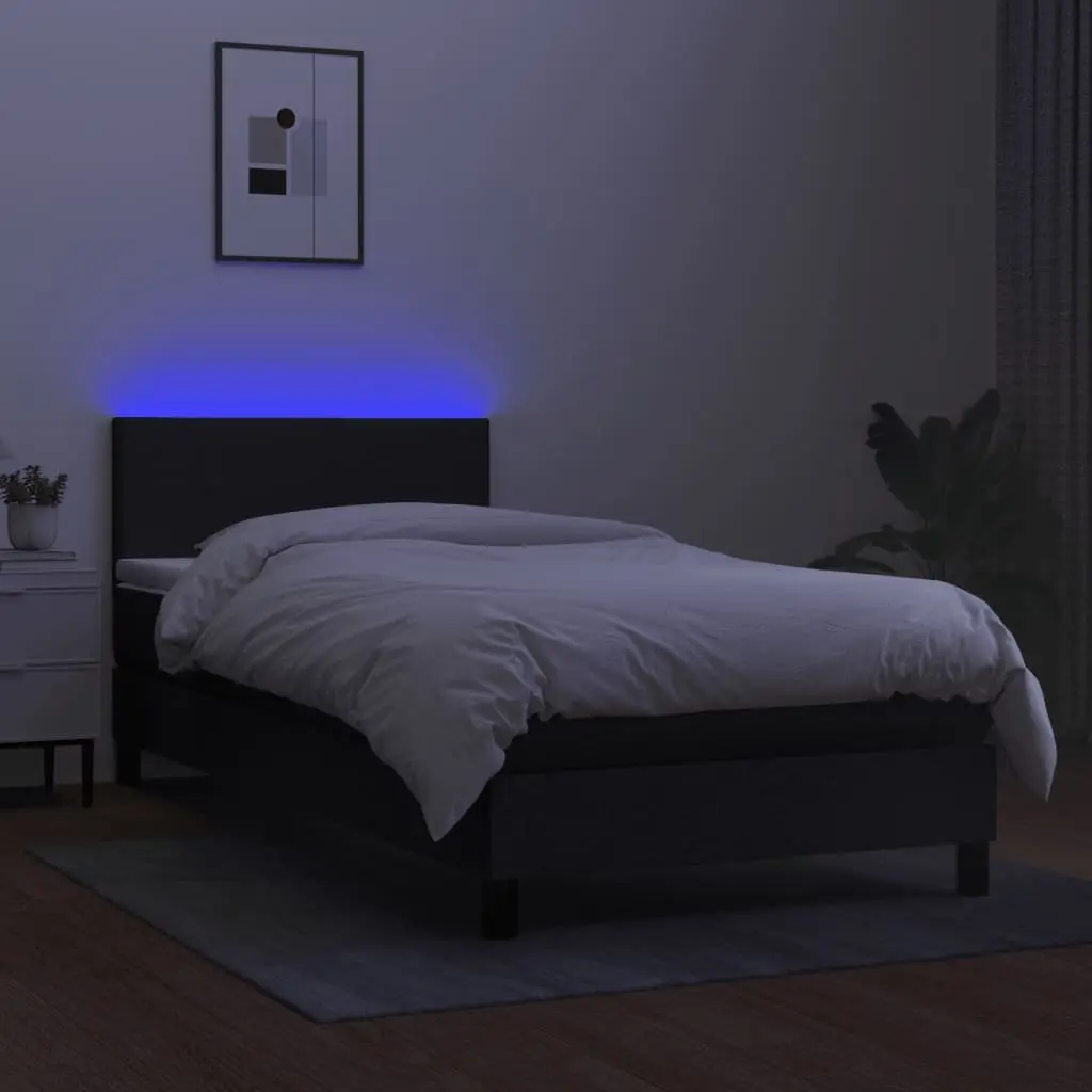 King Single Bed with Pocket Spring Mattress & LED Headboard