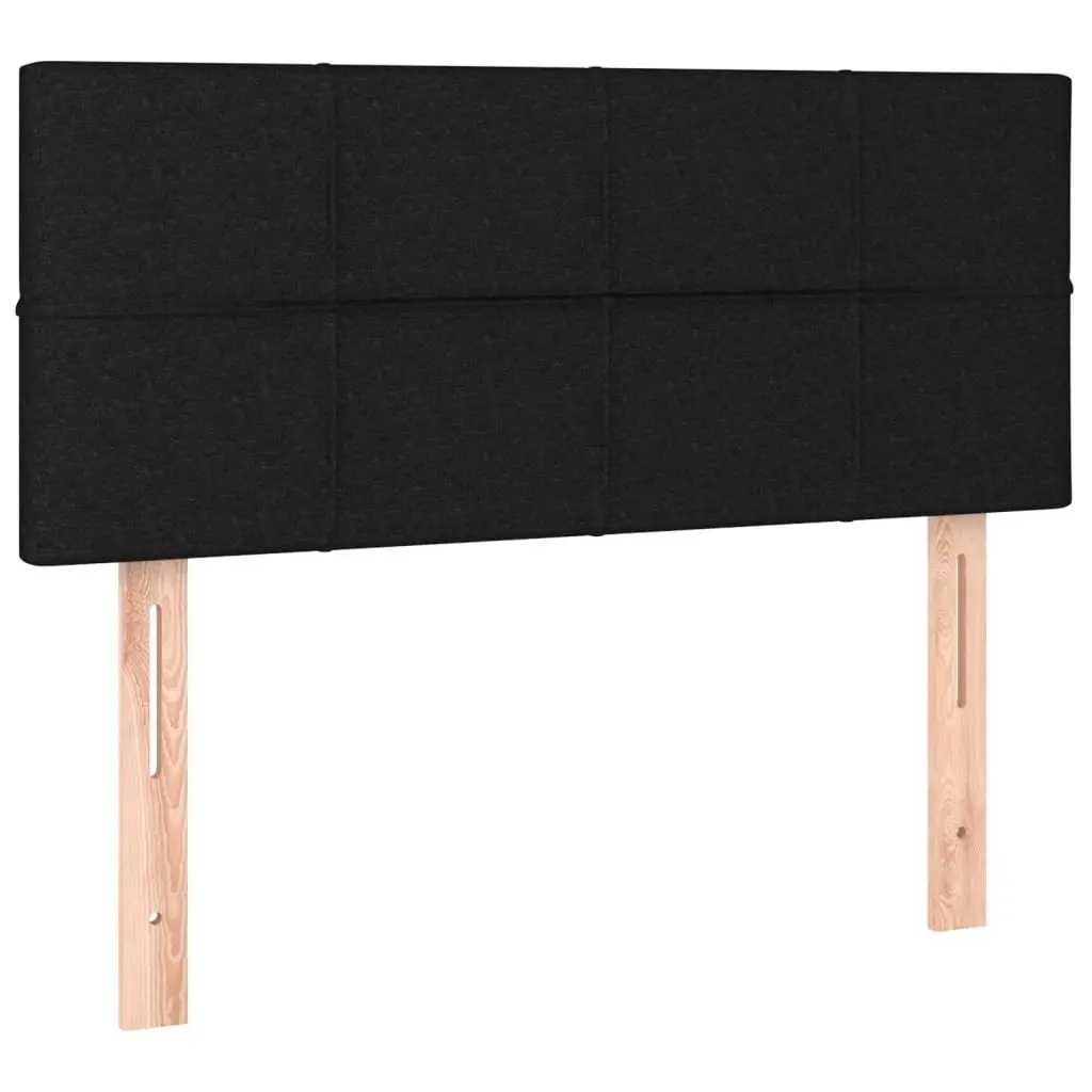 Box Spring Bed Pocket Sprung Mattress Adjustable Headboard LED Black King Single