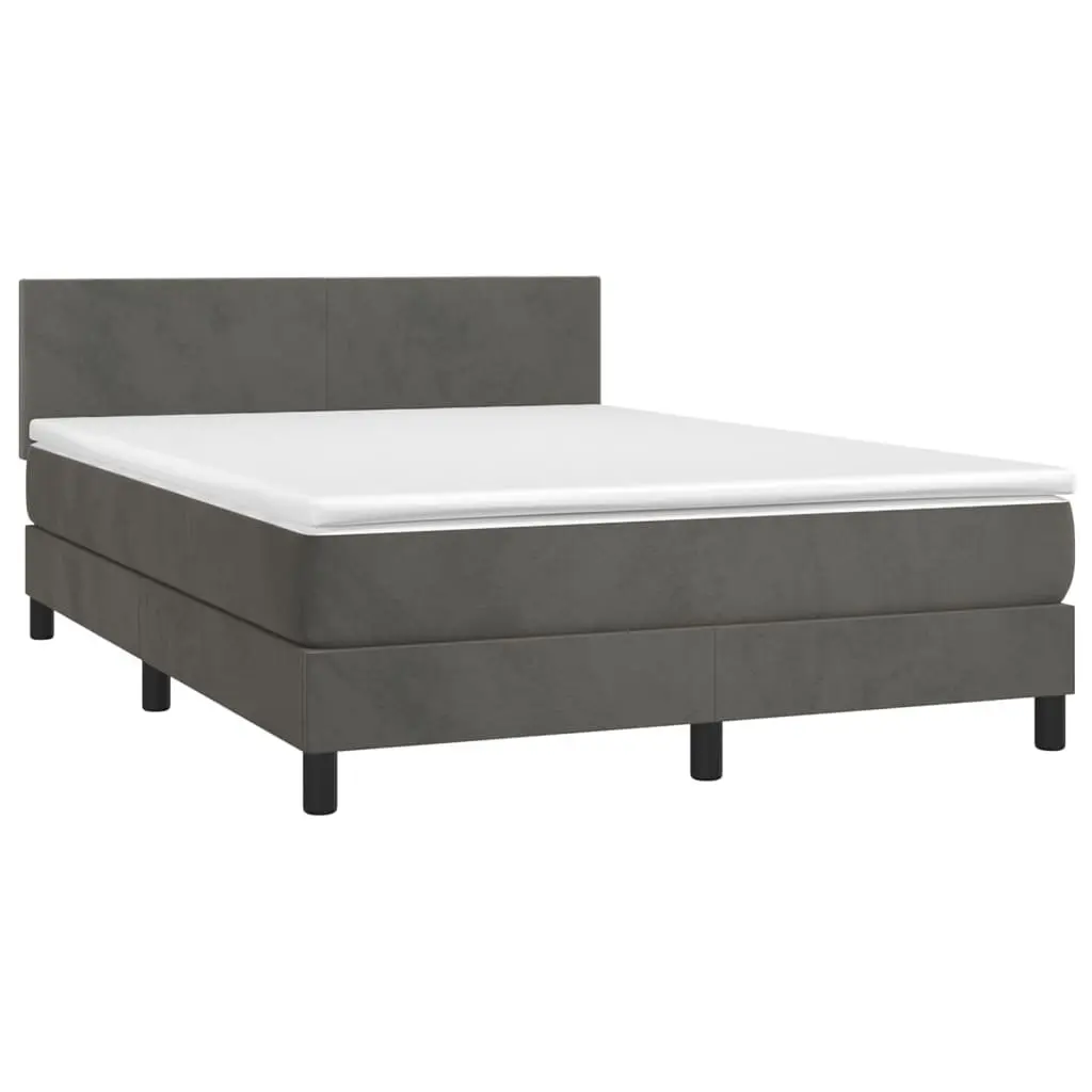Queen Size Bed with Pocket Spring Mattress and LED Headboard