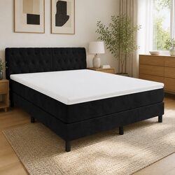 Stylish Queen Box Spring Bed with Pocket Spring Mattress