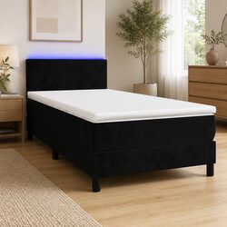 Sturdy King Single Box Spring Bed with Pocket Spring Mattress