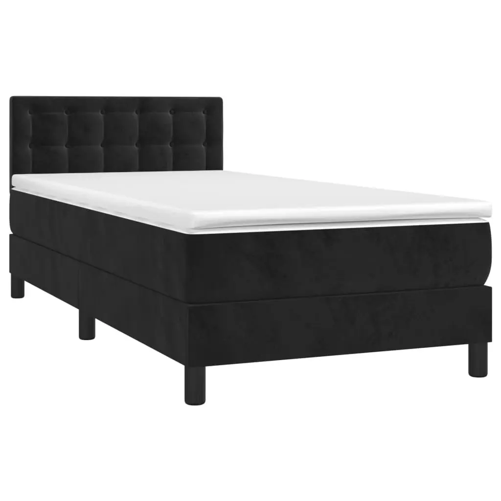 Box Spring Bed with Pocket Spring Mattress 106x203cm