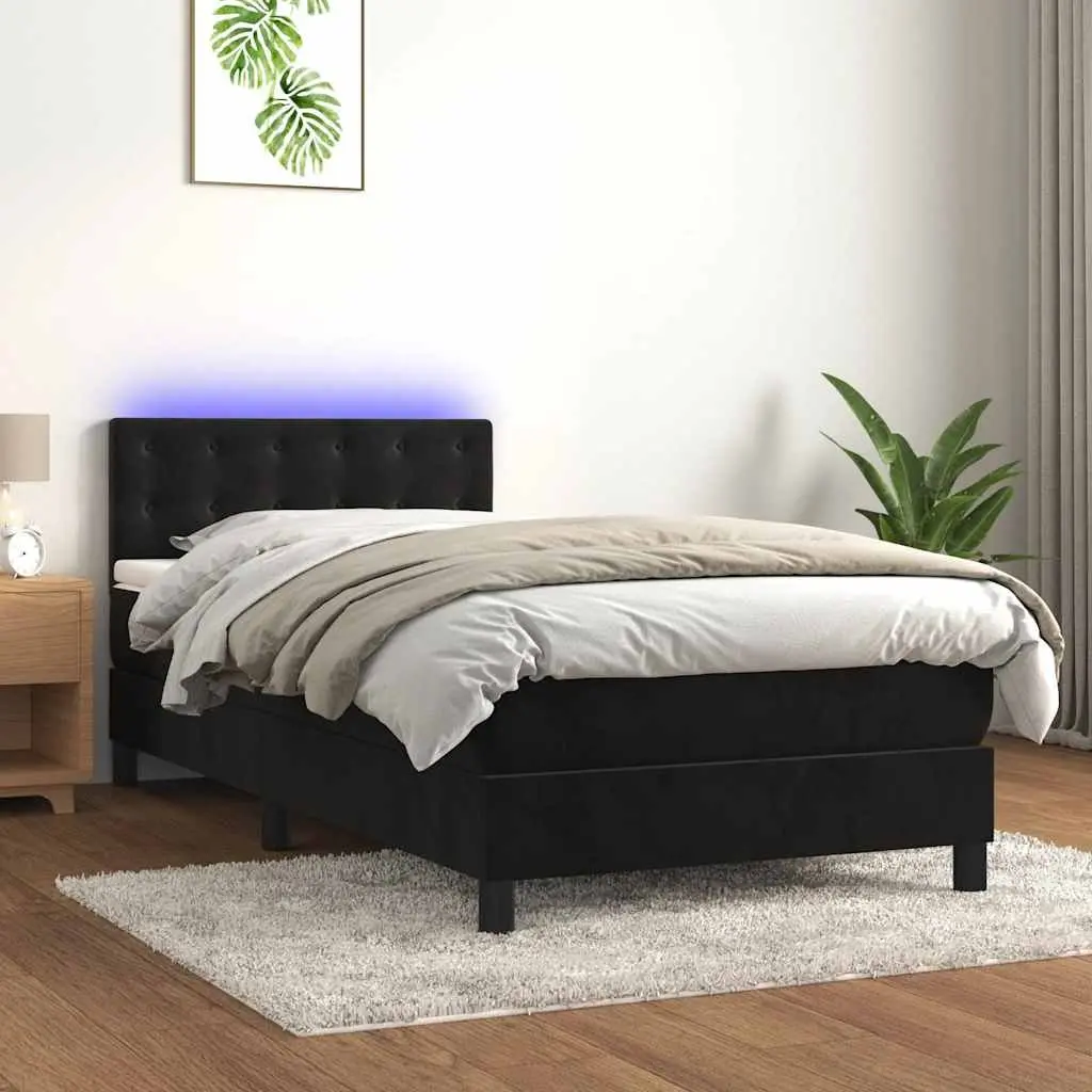 Box Spring Bed with Pocket Spring Mattress 106x203cm