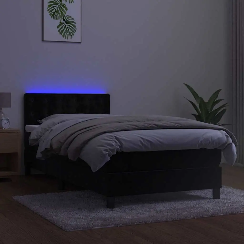 Box Spring Bed with Pocket Spring Mattress 106x203cm