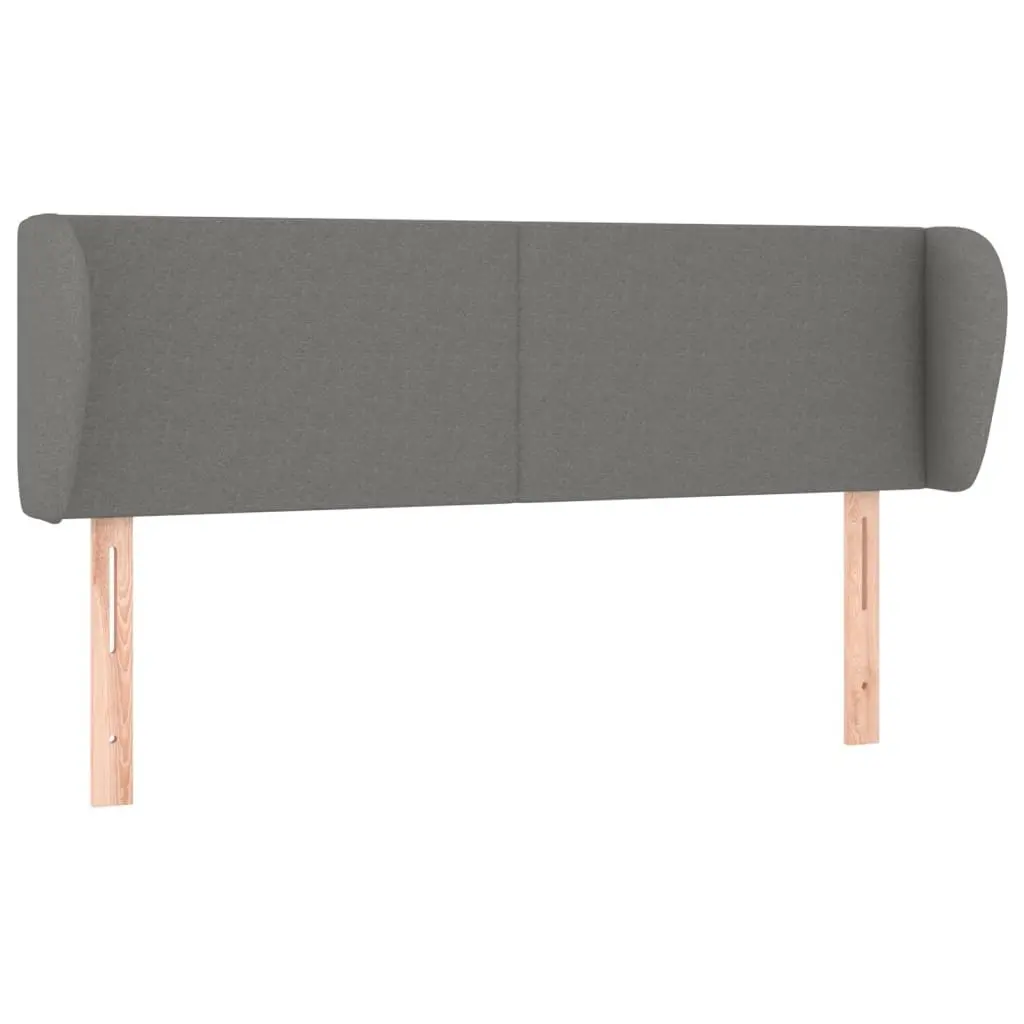 Box Spring Bed Pocket Spring Mattress Grey Fabric Queen Size Adjustable Headboard