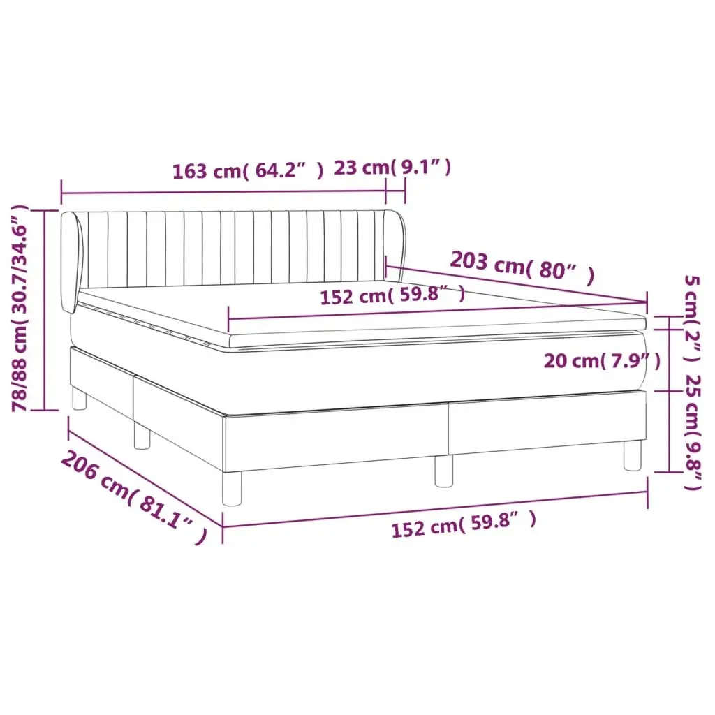 Queen Box Spring Bed with Pocket Spring Mattress