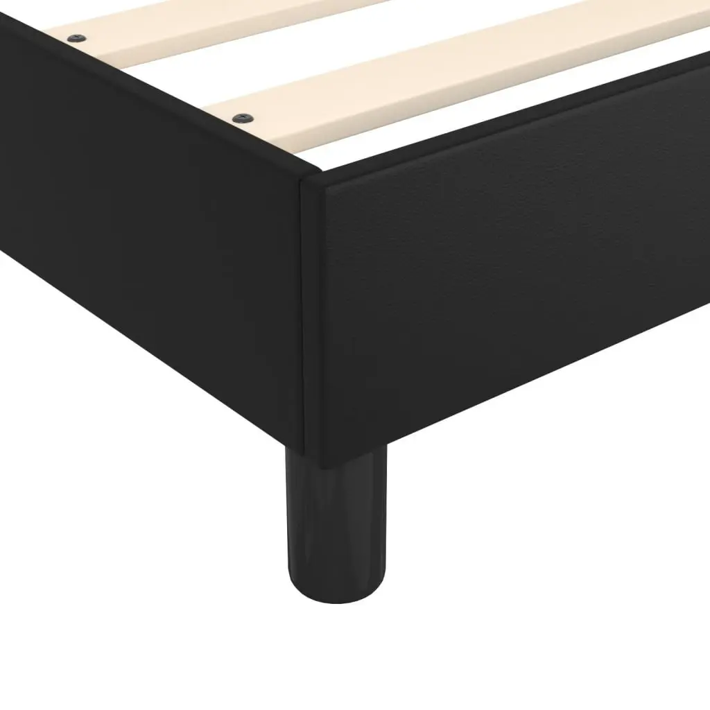 Queen Size Box Spring Bed with Pocket Spring Mattress in Black