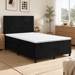 Premium Queen Size Box Spring Bed with Velvet Mattress