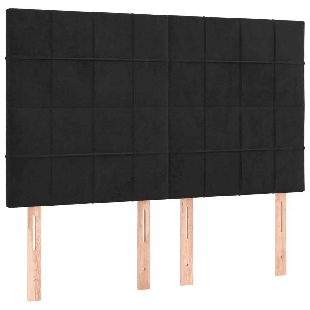 Queen Size Box Spring Bed with Velvet Mattress
