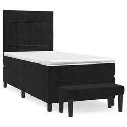 Premium Box Spring Bed with Velvet Pocket Spring Mattress