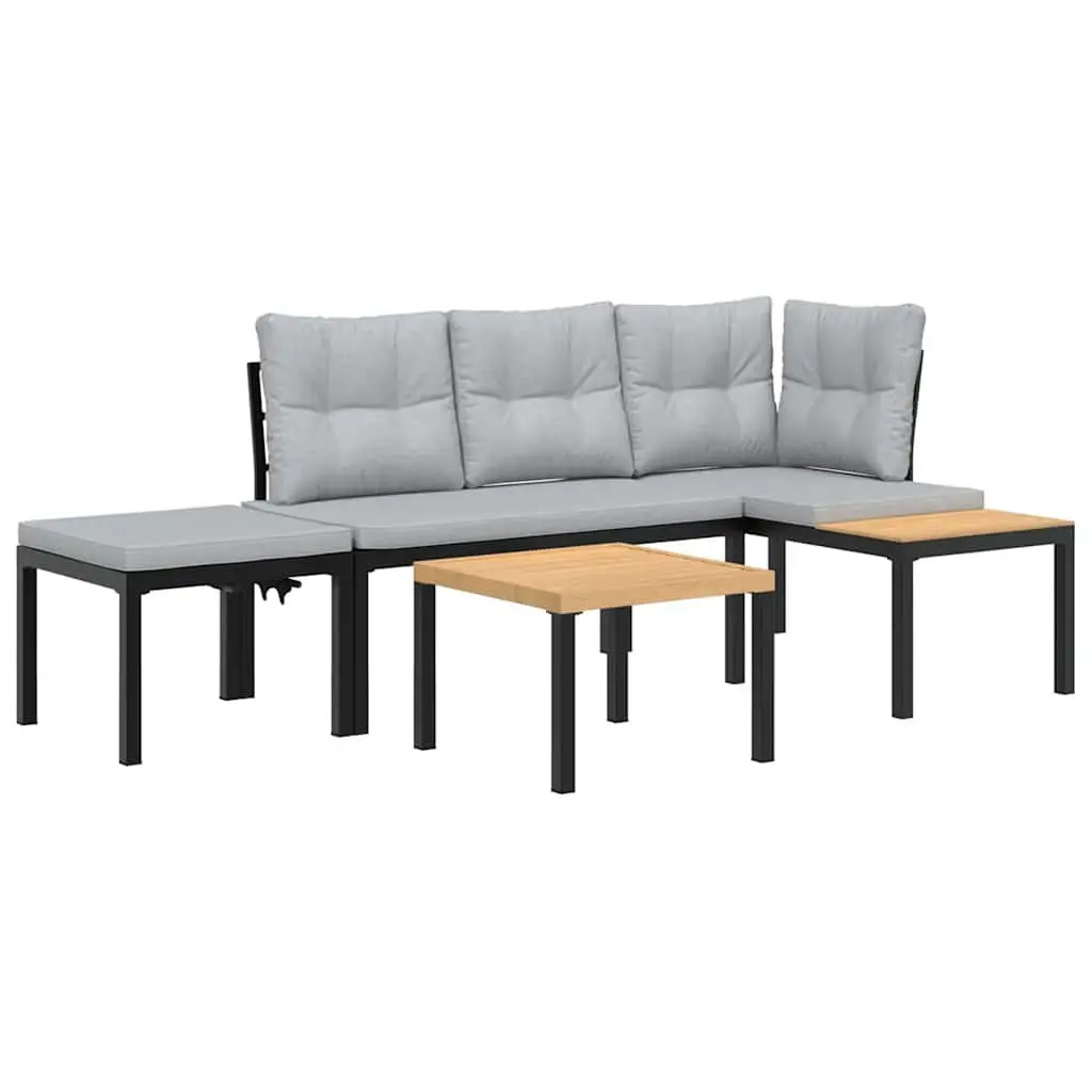 Outdoor Garden Bench Set with Cushions