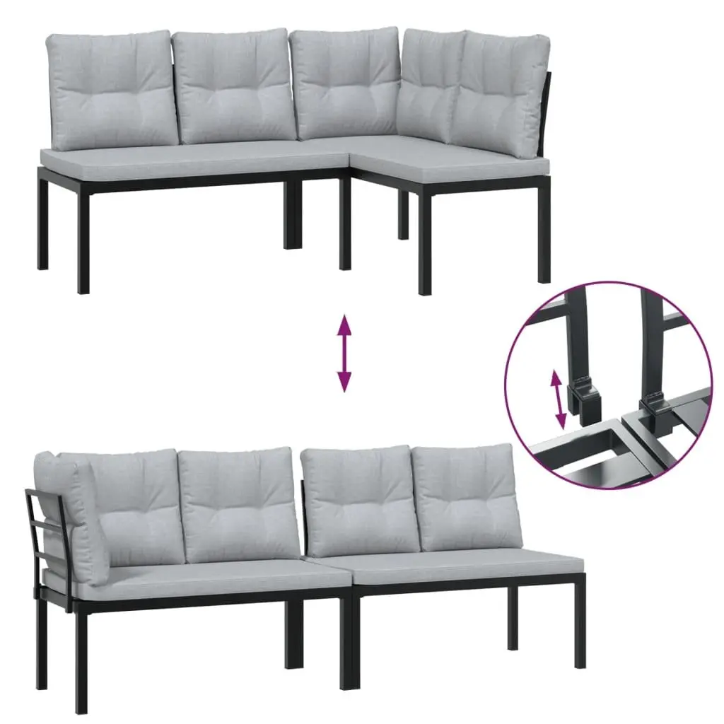3-Piece Garden Bench Set for Outdoor Comfort
