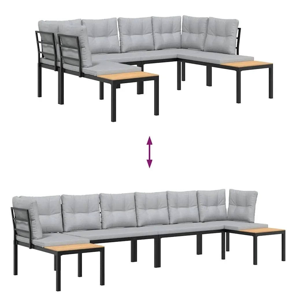 4 Piece Garden Sofa Set with Cushions
