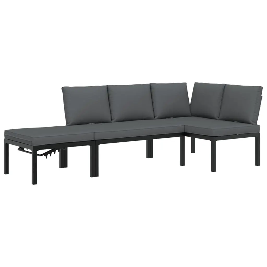 3-Piece Outdoor Sofa Set with Cushions