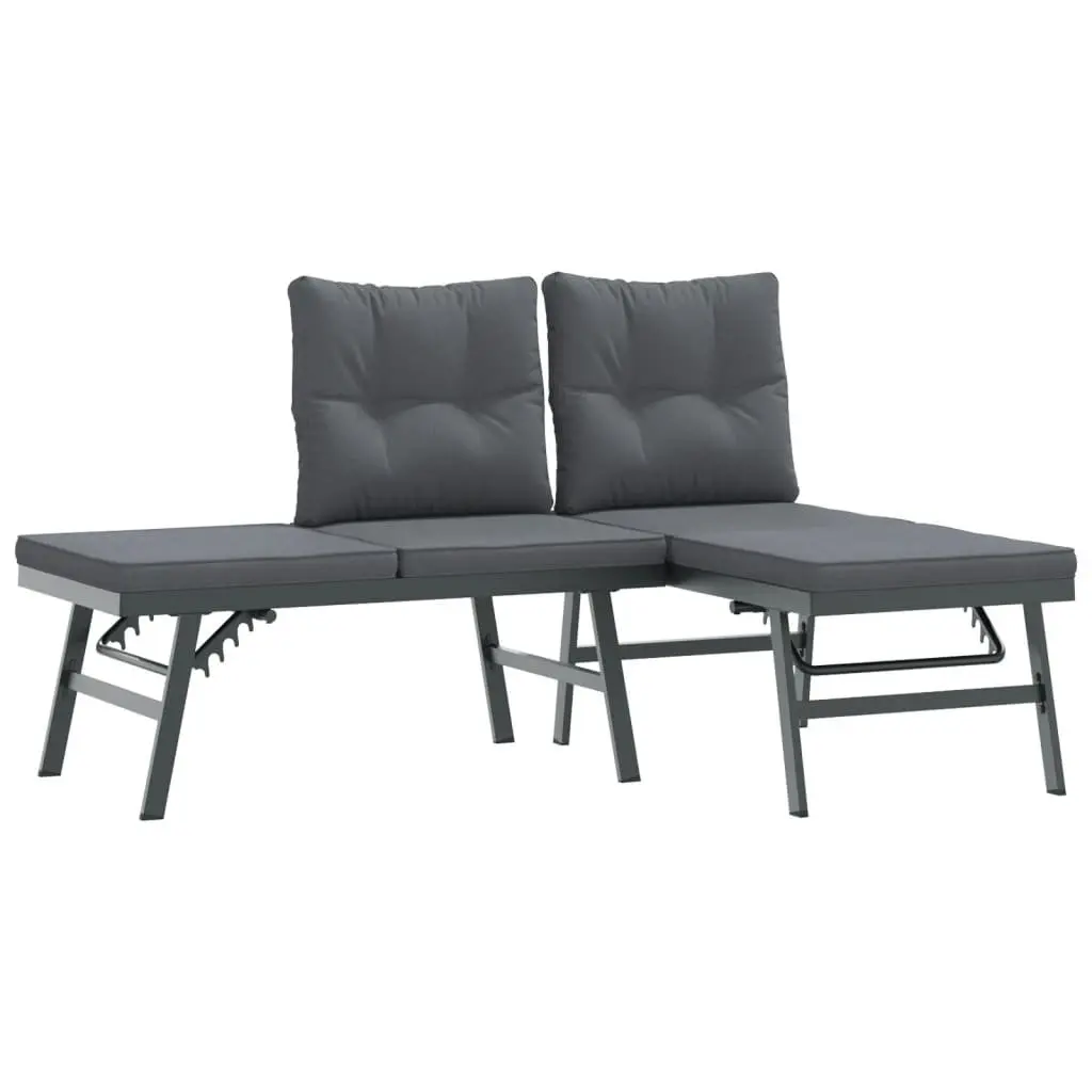 3 Piece Adjustable Garden Bench Set for Outdoors