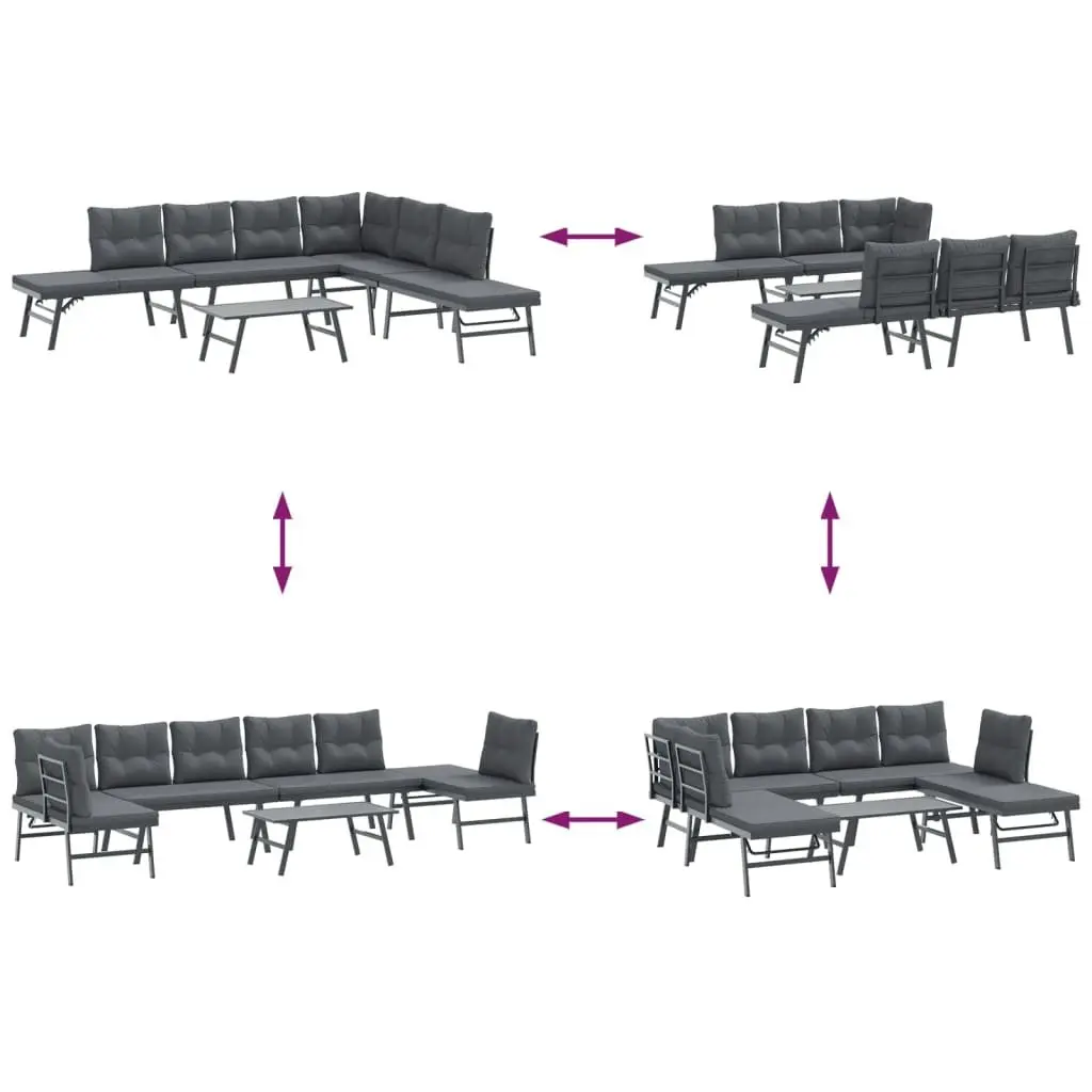 5-Piece Garden Bench Set for Outdoor Spaces