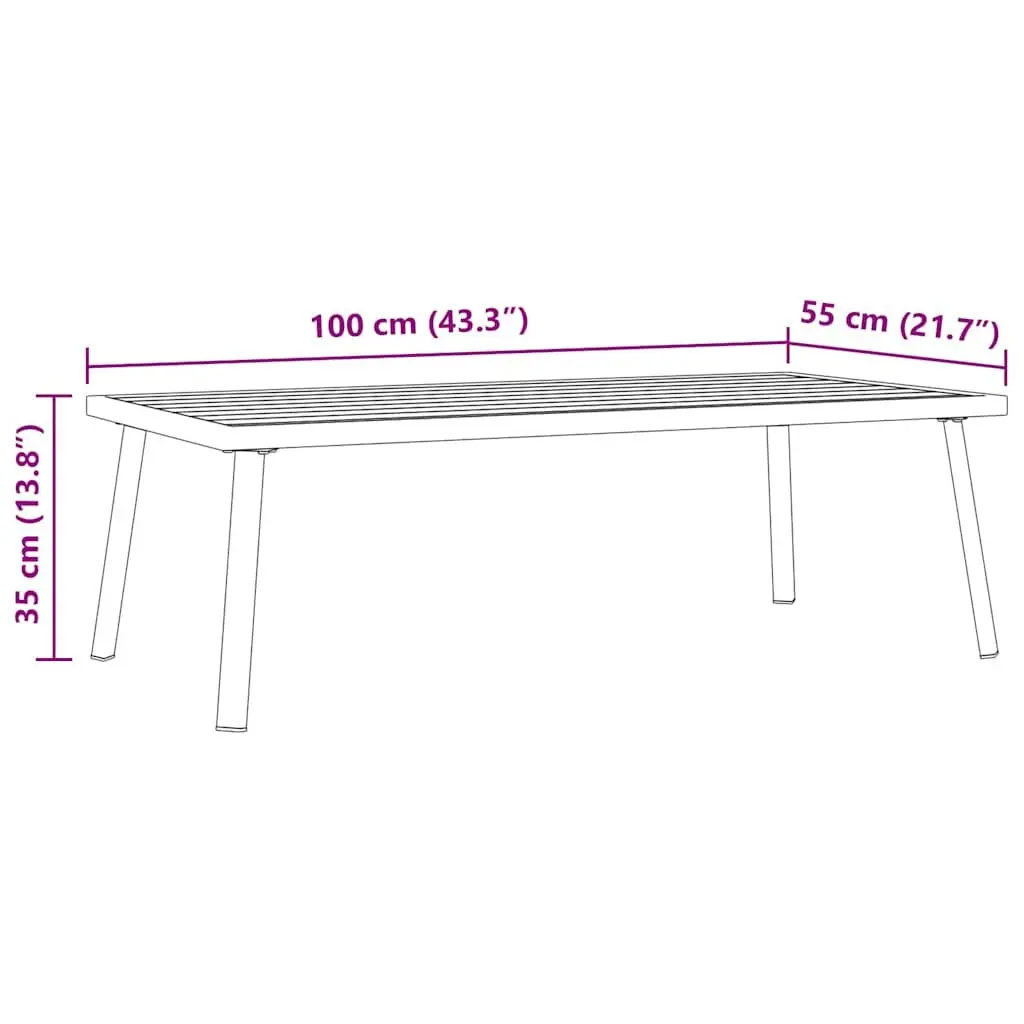 Garden Sofa Set Steel Textilene Black Outdoor Patio Furniture