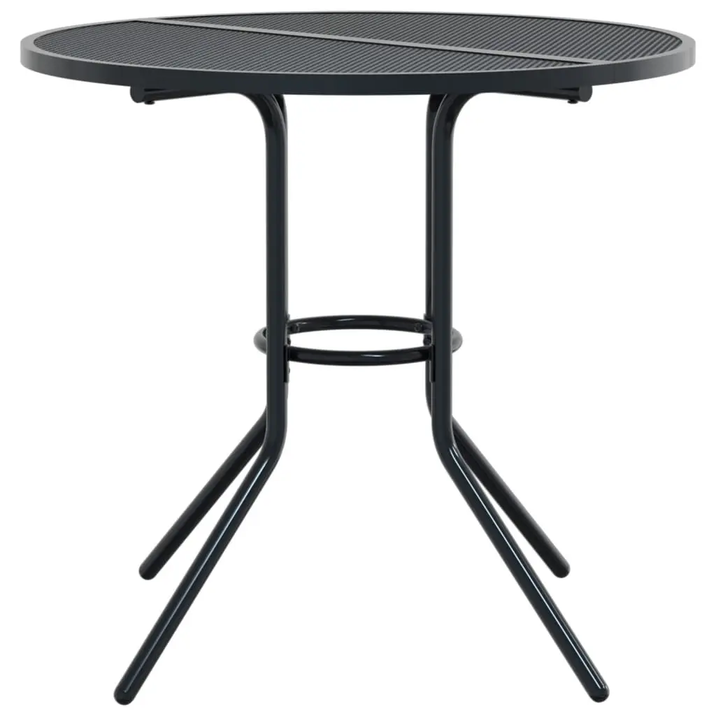 Anthracite Garden Chair Set, 3-Piece
