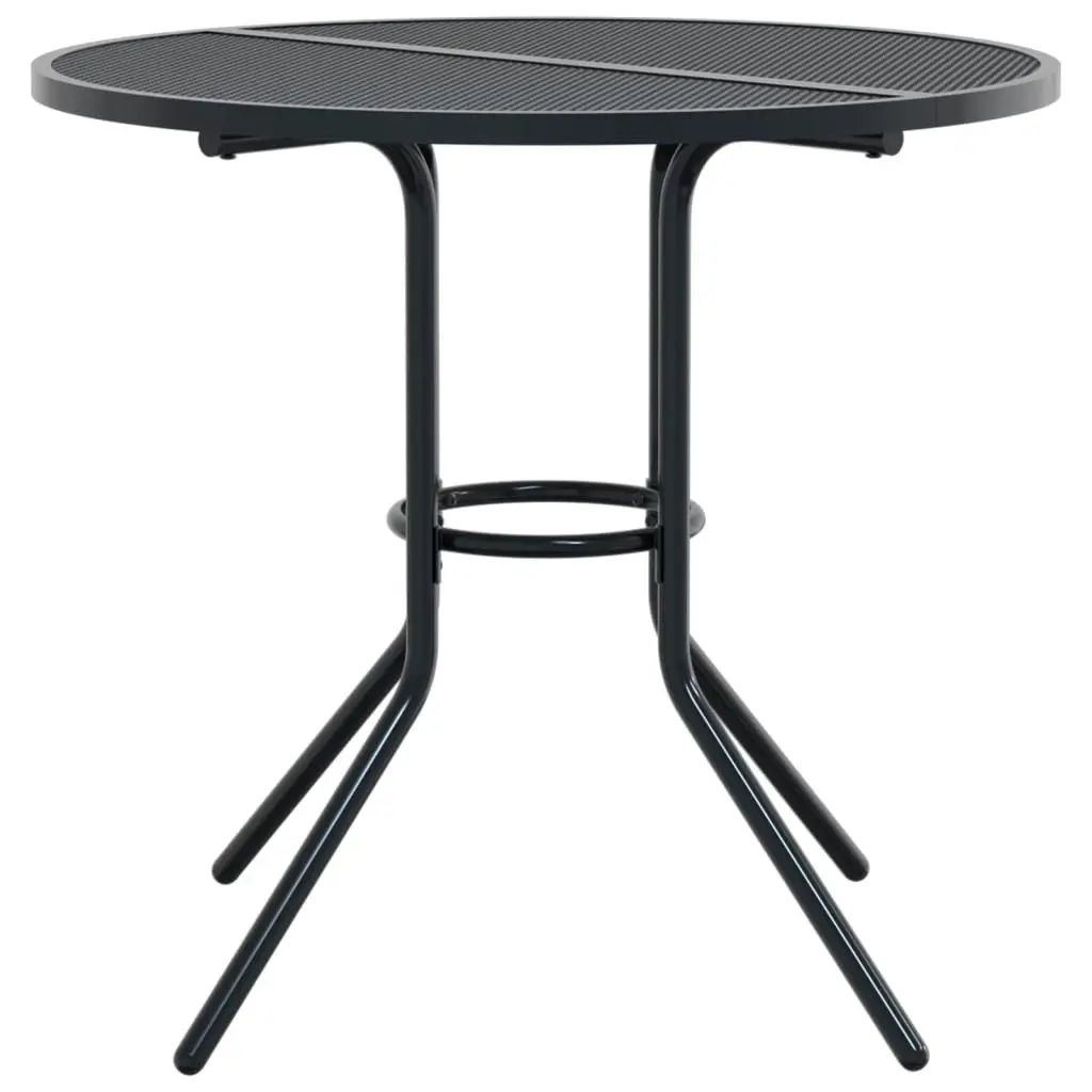 5 Piece Anthracite Stackable Garden Chair Set