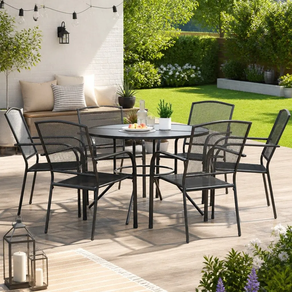 Stackable Garden Chair Set for Outdoor Dining