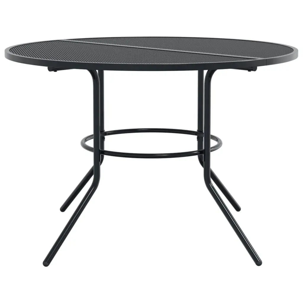 Anthracite 5-Piece Stackable Garden Chair Set