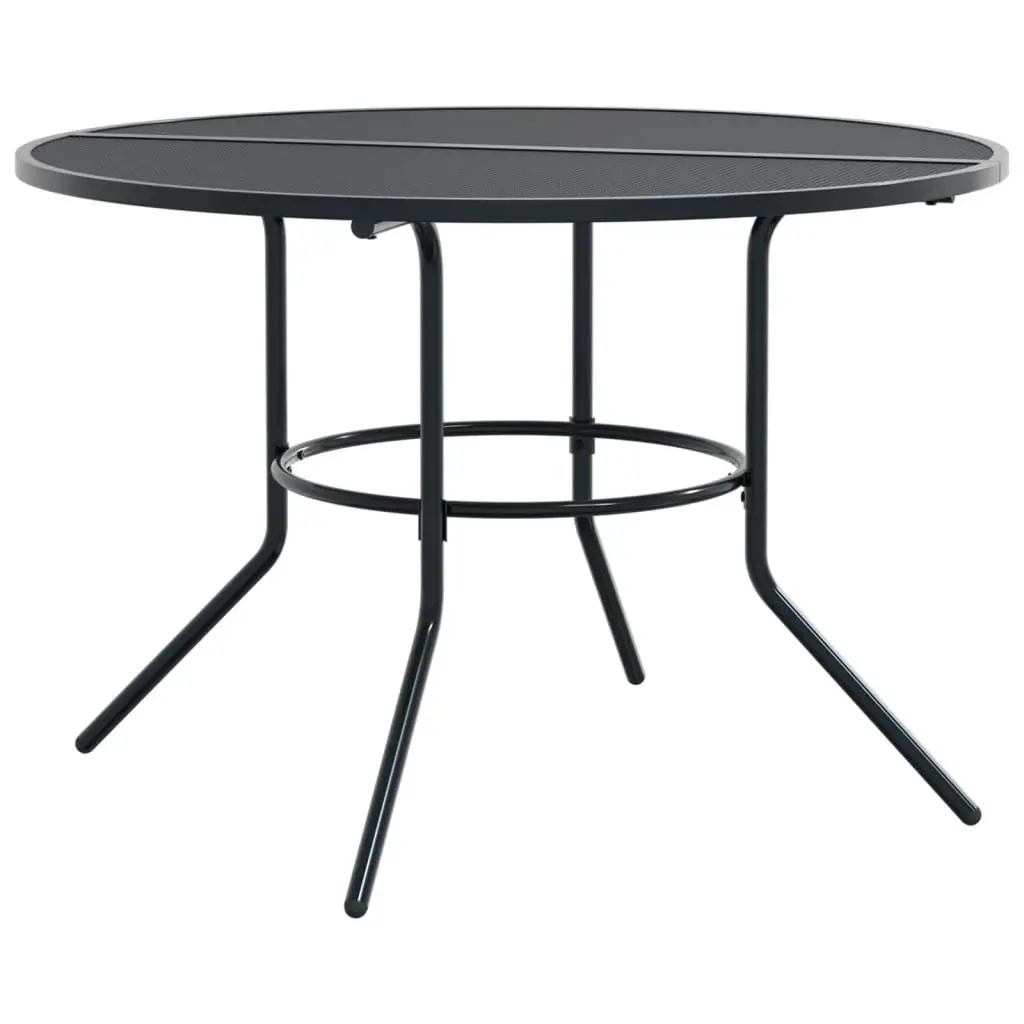 5 Piece Stackable Garden Chair Set in Anthracite