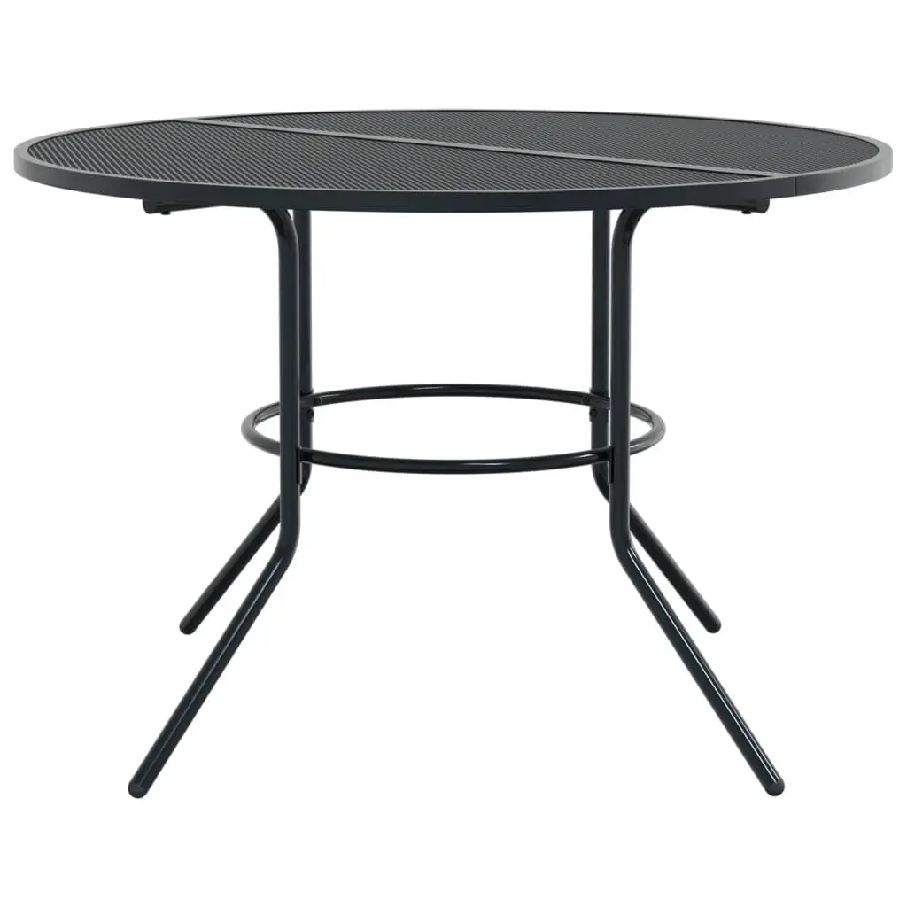 7-Piece Anthracite Stackable Bistro Chair Set for Outdoors