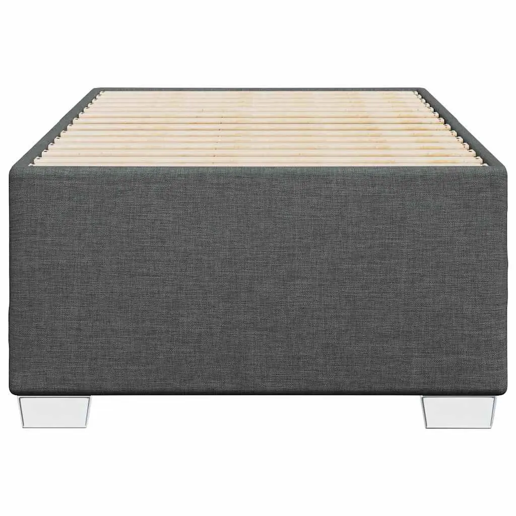 Grey Fabric King Single Bed Frame with Slat Support
