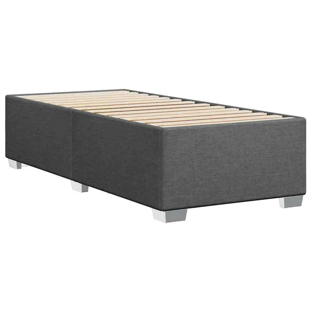 Grey Fabric King Single Bed Frame with Slat Support
