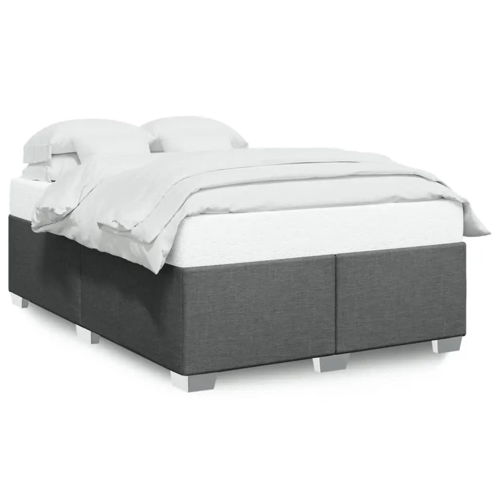 Grey Fabric Double Bed Frame with Strong Support