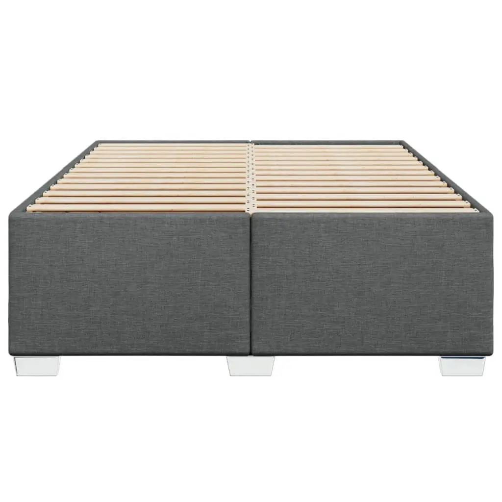Grey Fabric Double Bed Frame with Strong Support
