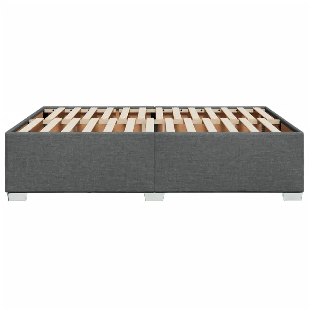 Grey Fabric Double Bed Frame with Strong Support