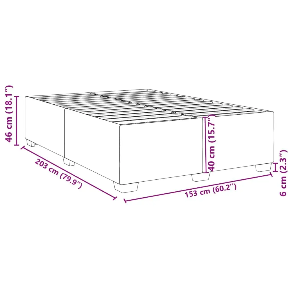 Black Fabric Queen Bed Frame with Slat Support