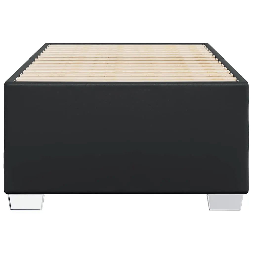 Bed Frame Faux Leather King Single Black